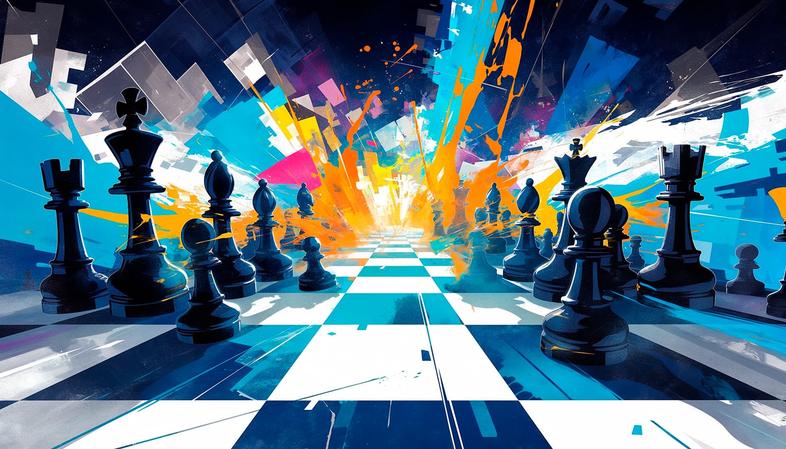 Jovem jogando xadrez online em um torneio rápido de fim de semana